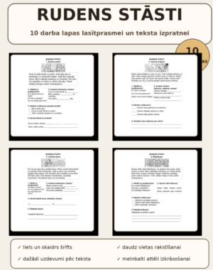 RUDENS STĀSTI – 10 darba lapas lasītprasmei un teksta izprat