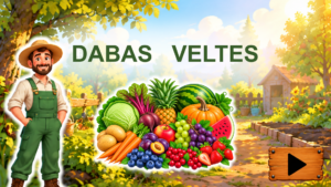 Dabas veltes: Vārdu krājuma aktivizēšana un lasīšana