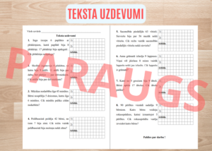 Teksta uzdevumi. 2.,3.kl. Teksta uzdevumi. 2.,3.kl.