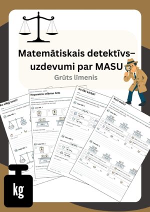 Matemātiskais detektīvs – MASA/ 16lpp./32uzd./grūts līmenis
