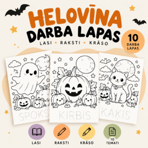 Lasi, raksti, krāso — Helovīna diena 🎃