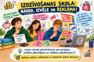 Izdzīvošanas skola: nauda, izvēle un reklāma!