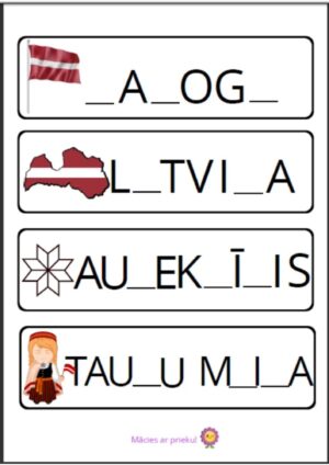 Ievieto trūkstošo burtu! Latvija
