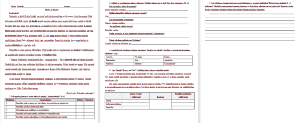 Diferencēts tekstpratības darbs 4. – 6. klasei Diferencēts tekstpratības darbs 4. – 6. klasei