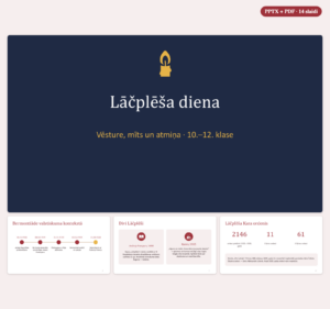 Lāčplēša diena — prezentācija 10.–12. klasei