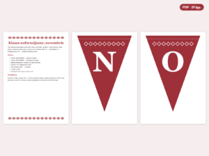 Klases noformējums: novembris — pirmsskolai, 1.–4. klasei