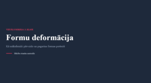Prezentācija vizuālajā mākslā 1.kl. formu deformācija