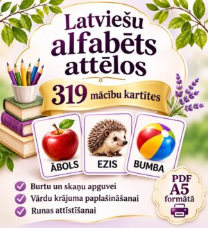 Latviešu alfabēts – 33 burti un vārdu krājumu attīstīšana
