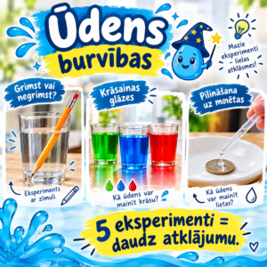 STEAM nodarbība “Ūdens burvības”.