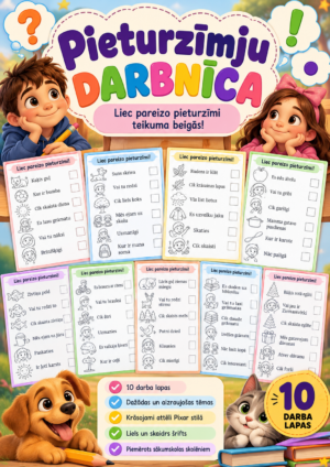 Pieturzīmju darbnīca – 10 darba lapas