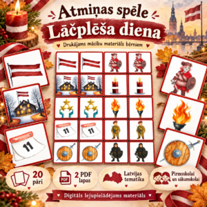 Atmiņas spēle “Lāčplēša diena”