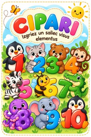 Izgriez, saliec un mācies ciparus!