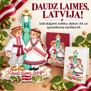Svētku dekors un apsveikuma kartītes – Latvija