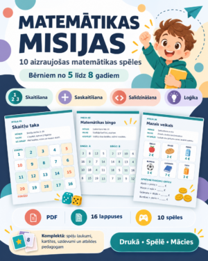Matemātikas misijas – pirmskolai un sākumskolai.